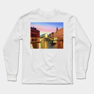 Rialto Bridge on the Grand Canal Long Sleeve T-Shirt